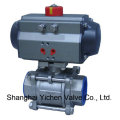 Double Acting Stainless Steel Pneumatic Actuator Thread Ball Valve (Q611F)